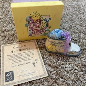 Baby Steps Blue Keepsake Shoe